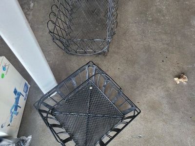 Black Wire Storage Baskets Set of 3