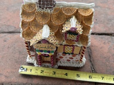 Christmas Gingerbread Sweet Shop Holiday Village Decor House