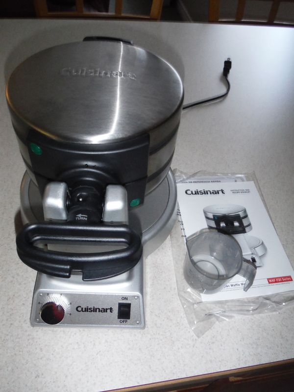 Cuisinart Double Belgian Waffle Maker Waf-f20 Stainless Steel Nonstick 1400w Rou