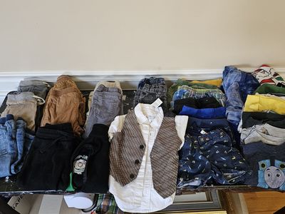 Boy's Clothing Lot - Mixed Brands & Styles (Pants, Shorts, Shirts, Vest) - Size 12mo-3T