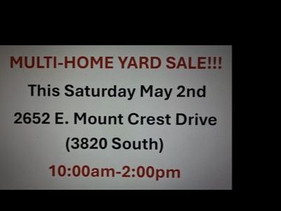 Multi-home yard sale