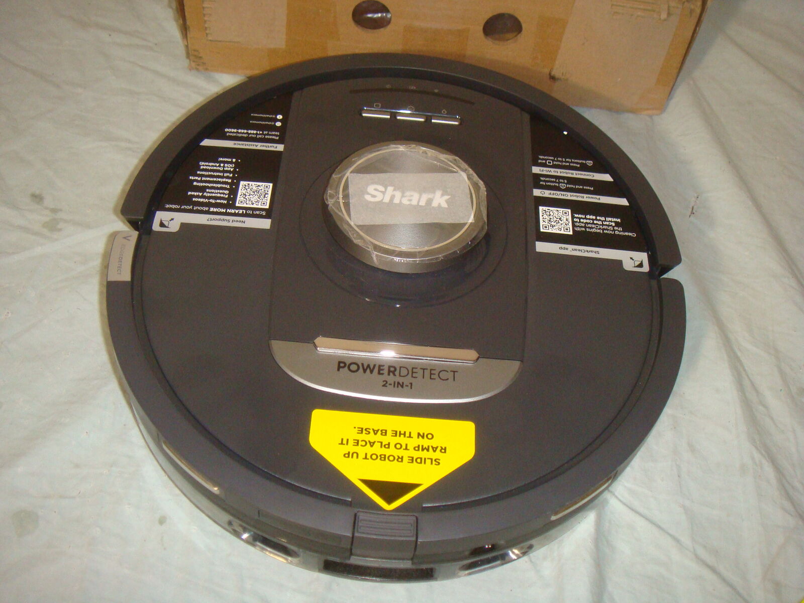 SHARK RV2820YECA POWERDETECT ROBOT VACUUM & MOP NEVERTOUCH PRO - NO BASE - READ!