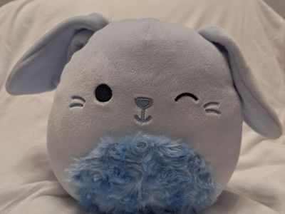 Kellytoy Squishmallows Bastian The Winking Blue Bunny Plush Toy