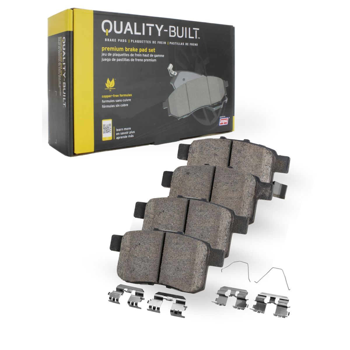 Quality-Built Premium Copper-Free ceramic Brake Pad Set for 2004-2009 Lexus/toyota/highlander