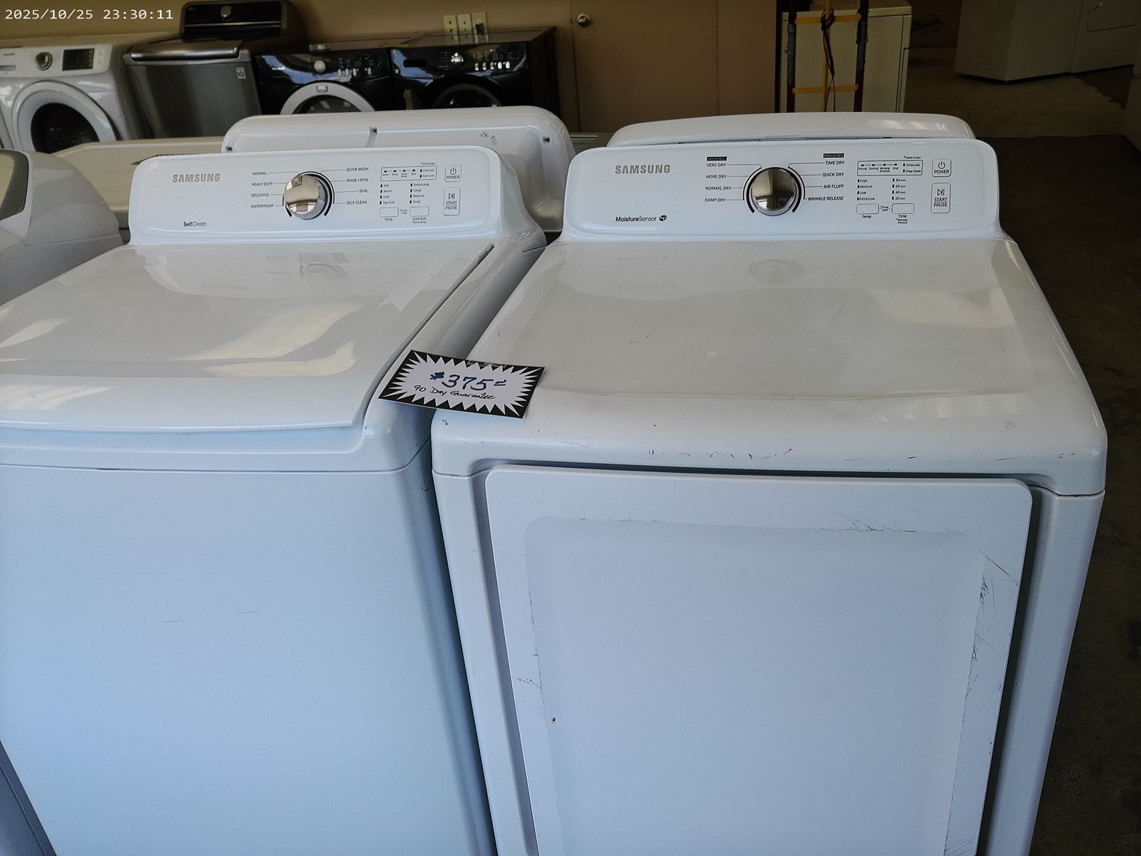 Heavy Duty Top Load Washer and Electric Dryer~90 Day Guarantee~Without Agitator