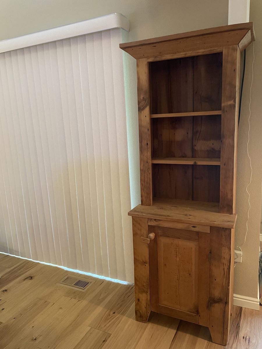 Single rustic pine cabinet