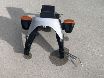 Motorcycle Rear Fender with Taillight & Turn Signals - OEM Part