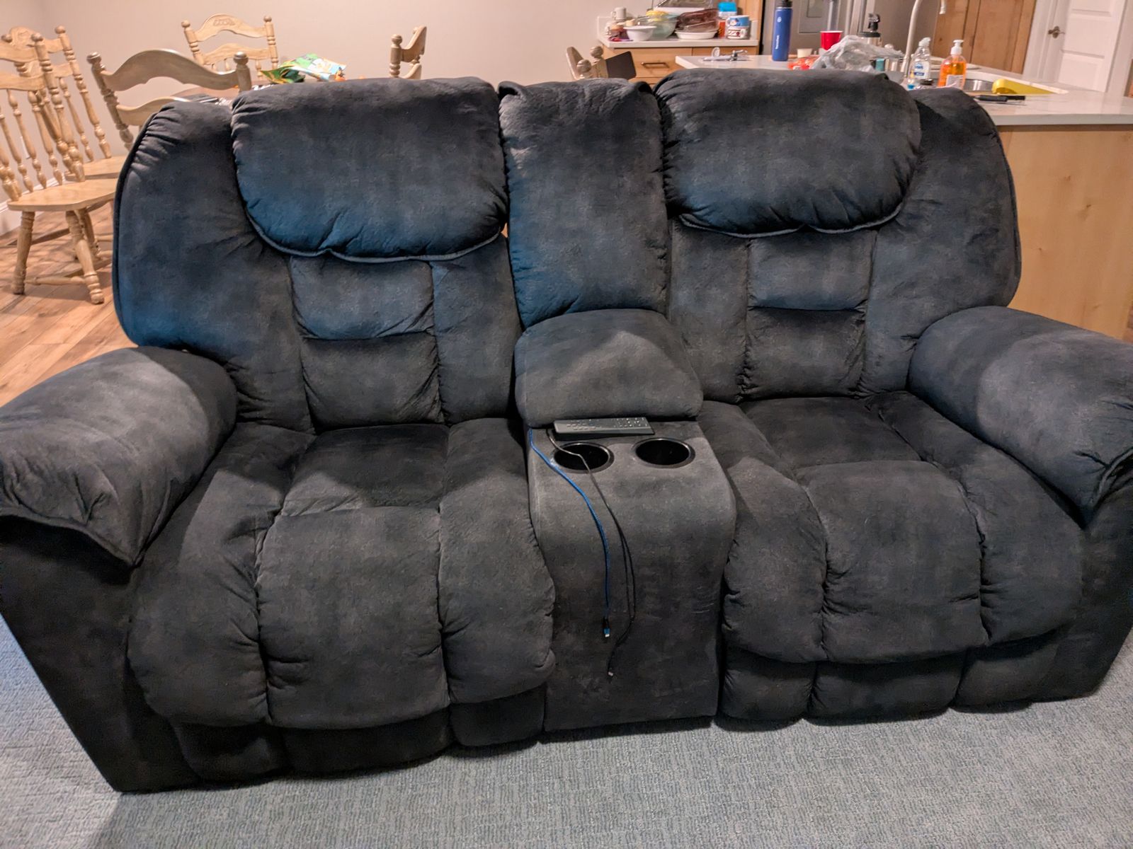 Couch 2 recliner loveseats