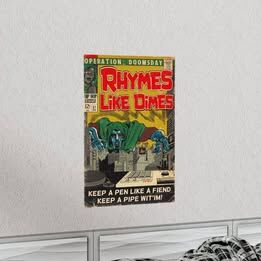 MF DOOM - Rhymes Like Dimes, Unframed Poster Matte Finish