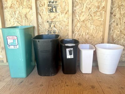 5 Trash Bins