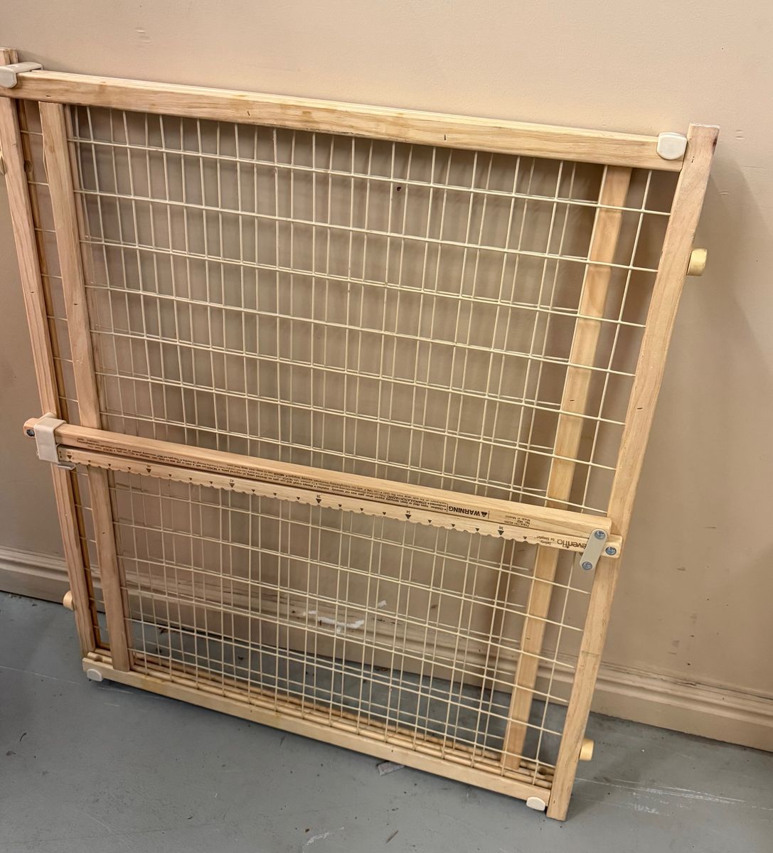 Evenflo Wooden & Wire Safety Gate for Baby or Pets (Adjustable)