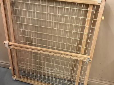 Evenflo Wooden & Wire Safety Gate for Baby or Pets (Adjustable)