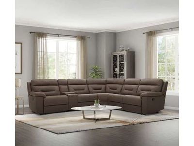 Fletcher 6-piece Fabric Reclining Sectional