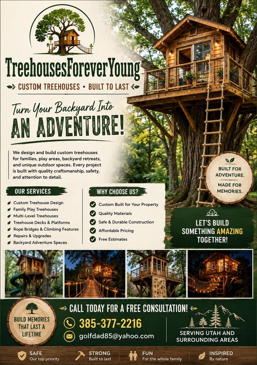 Custom Treehouse builds ! Affordable and Durable