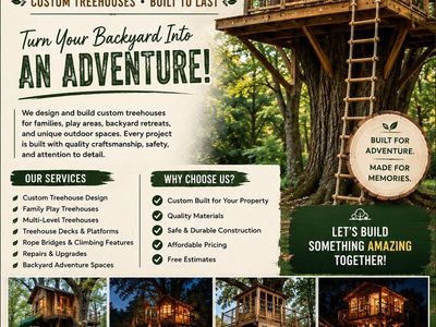 Custom Treehouse builds ! Affordable and Durable