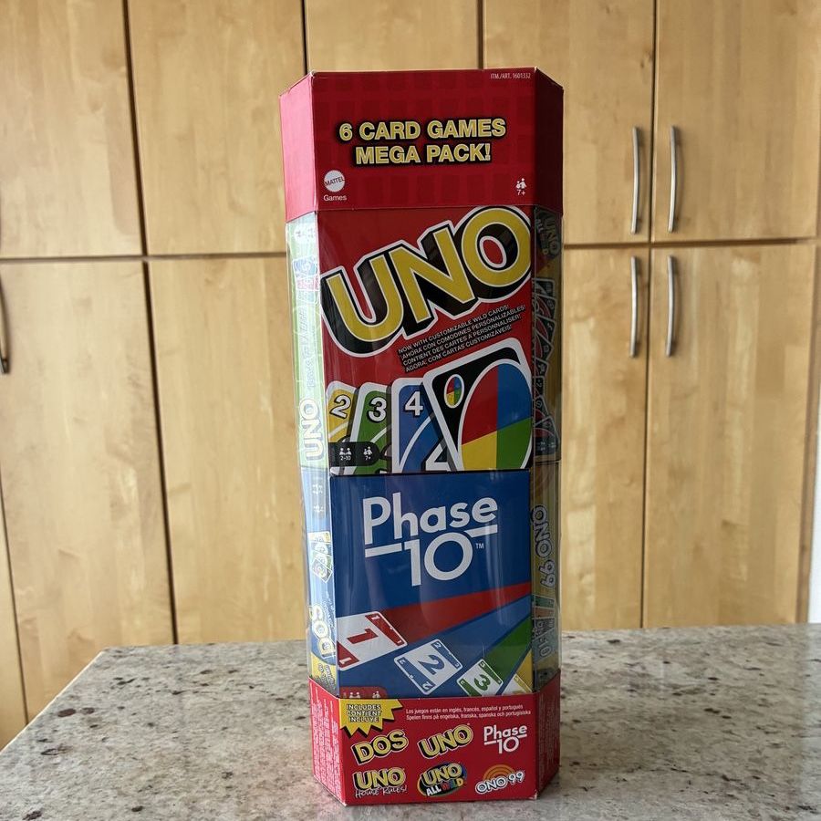 UNO 6 Card Games Mega Pack! UNO, DOS, Phase 10, UNO House Rules, UNO All Wilds, ONO 99