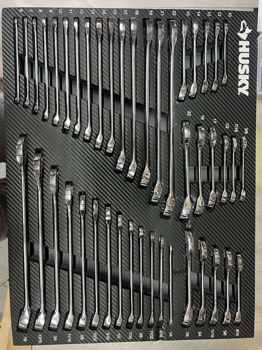 Husky SAE/MM Combination Wrench Set with EVA Storage (44-Piece)