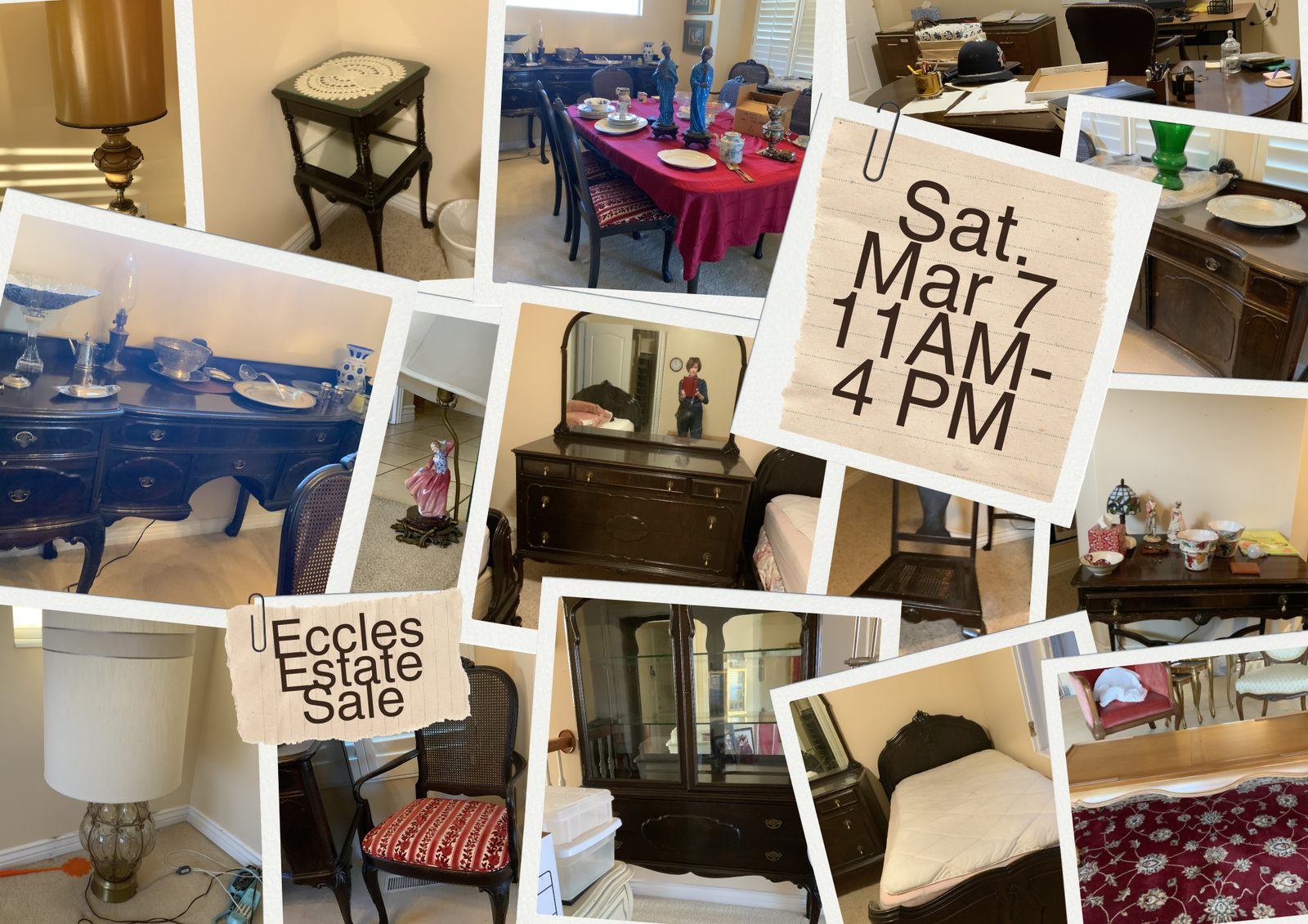 Estate Sale - Washington Terrace Saturday March 7th 11am to 4pm