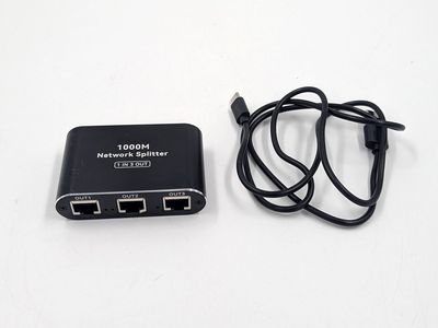 Ethernet Splitter 1 to 3 1000Mbps, Dockteck Internet Cable Splitter 1 in 3 Out