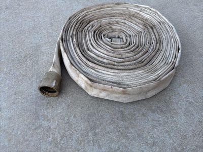 75 ft Heavy Duty Pump Discharge Hose with Brass Couplings