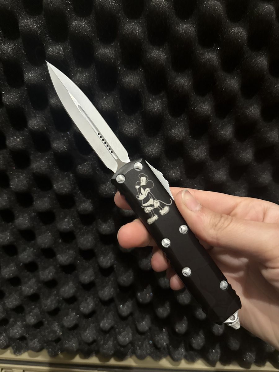 Microtech UTX-85 Auto OTF limited edition Steam Boat Willie 