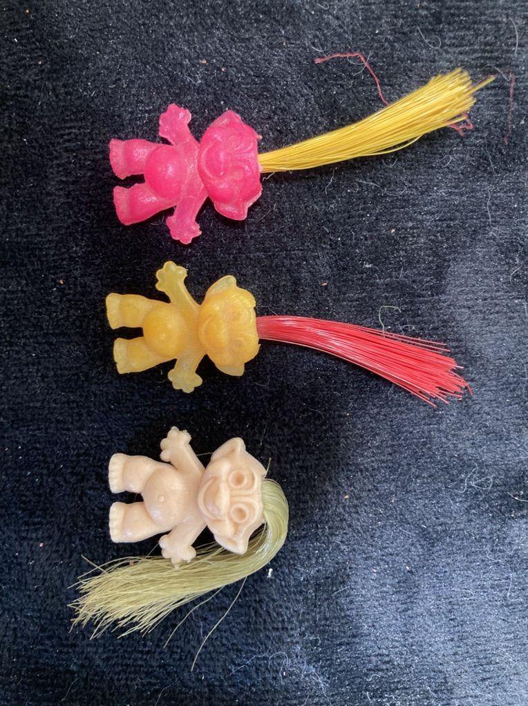 1960s Trolls- Bubble Gum Toys-Free Shipping