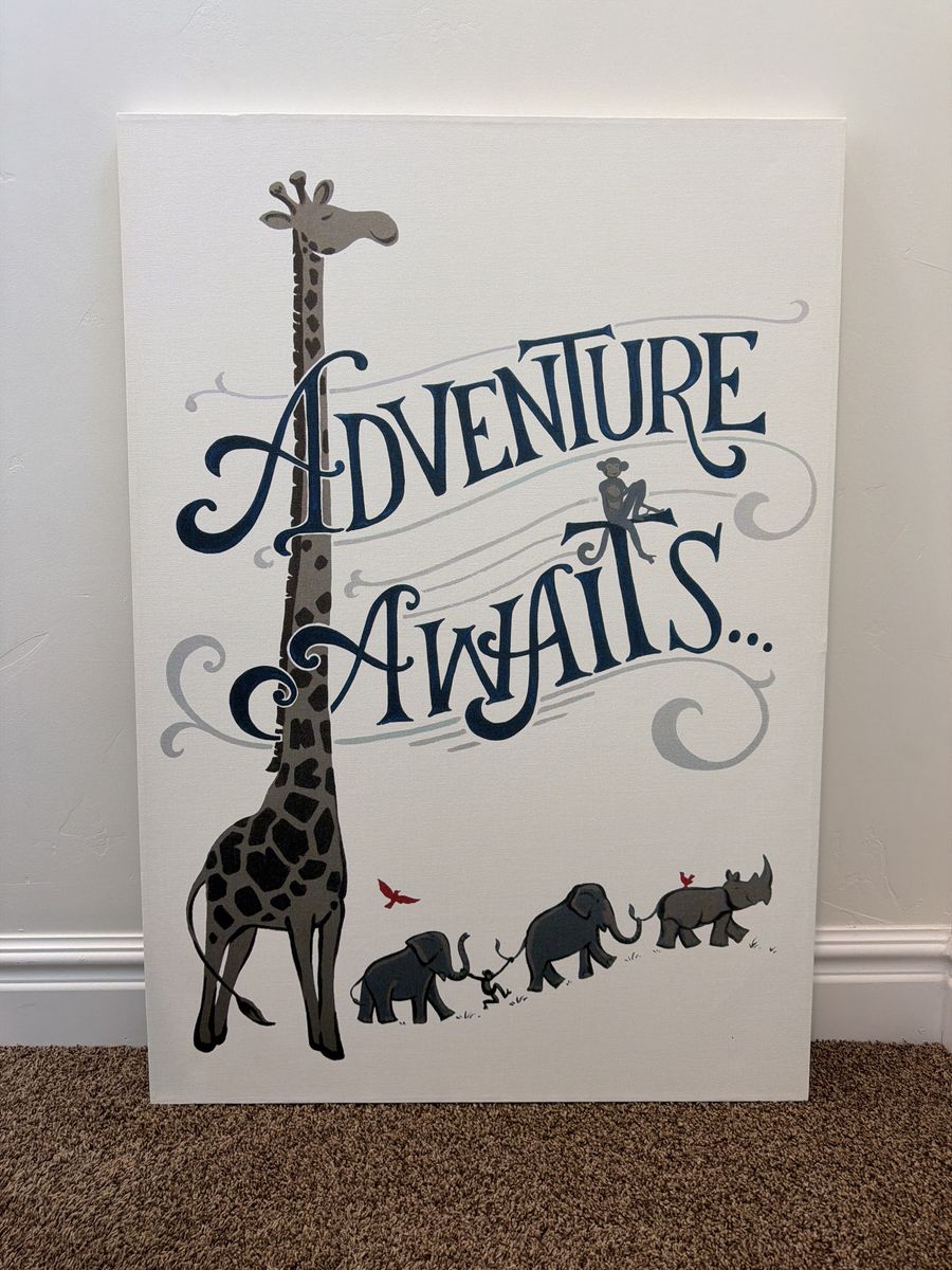Pottery Barn Kids Adventure Awaits Canvas Art