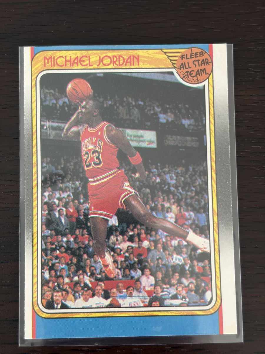 Michael Jordan 1988 Fleer All-Star Team #120 NBA Basketball Card