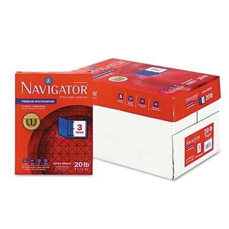 2000pcs Navigator Paper, 97 Bright, 3-Hole Punch