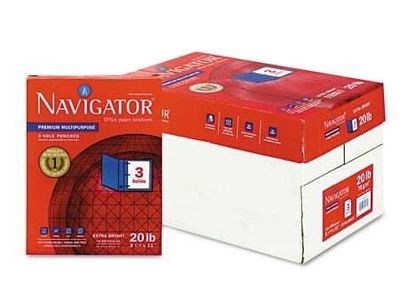 2000pcs Navigator Paper, 97 Bright, 3-Hole Punch