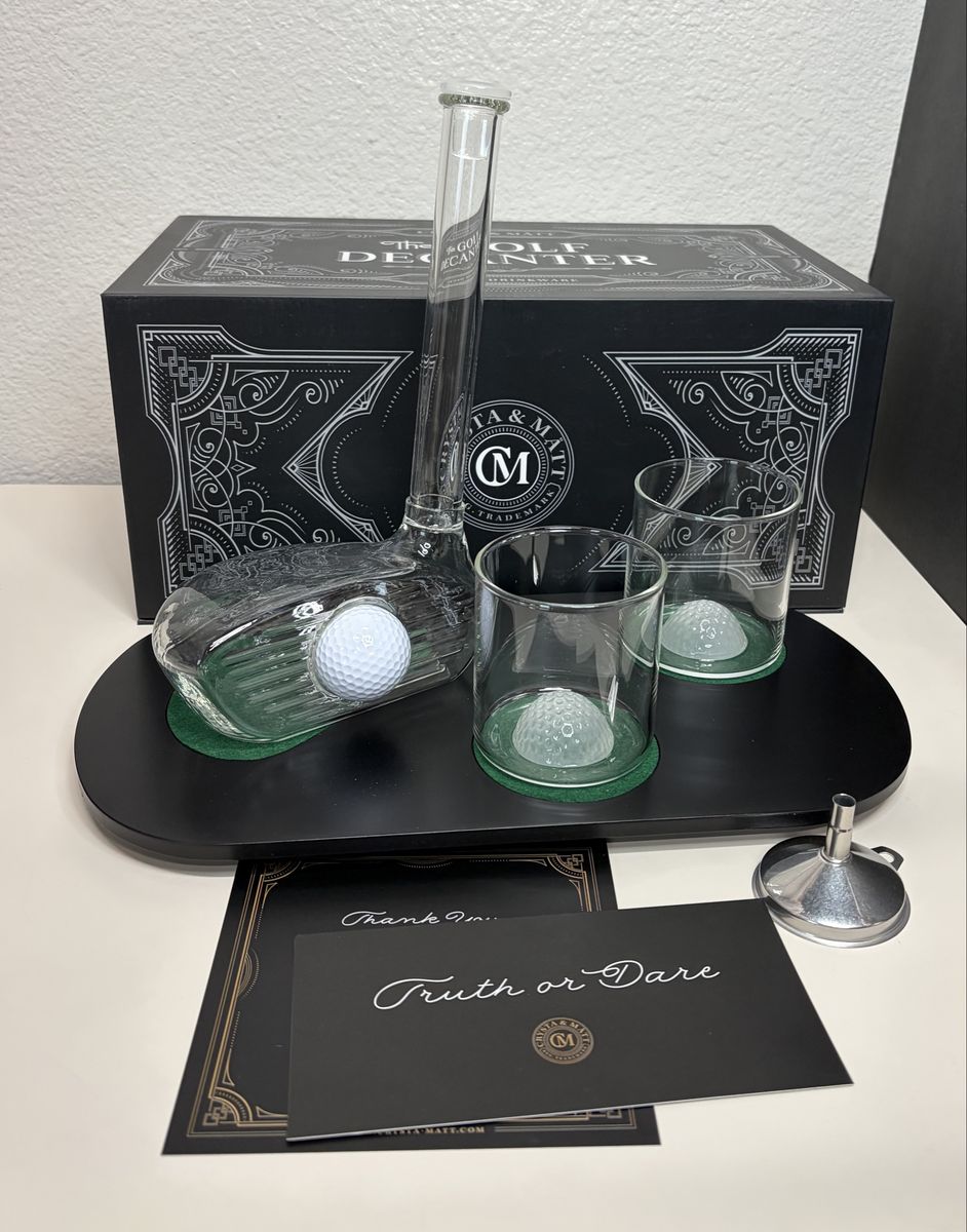 Golf Whiskey Decanter Set