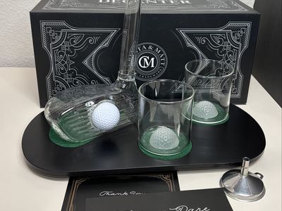 Golf Whiskey Decanter Set