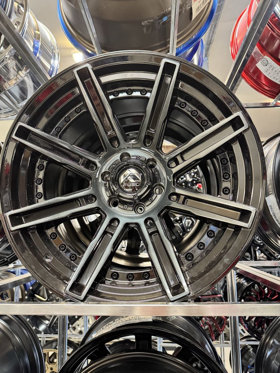 Fuel -Rogue 20x10 glossy black. Brand new set of 4 wheels.