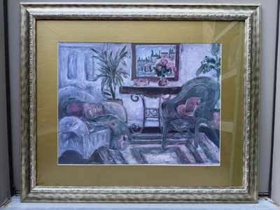 Large 36"x30" Framed Impressionist Wall Art - Ready to Hang