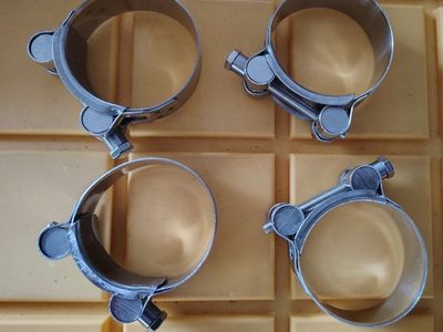 4 Pack SFI T-Bolt Clamp 304SS Stainless Steel Pipe Heavy Duty Size 48-51