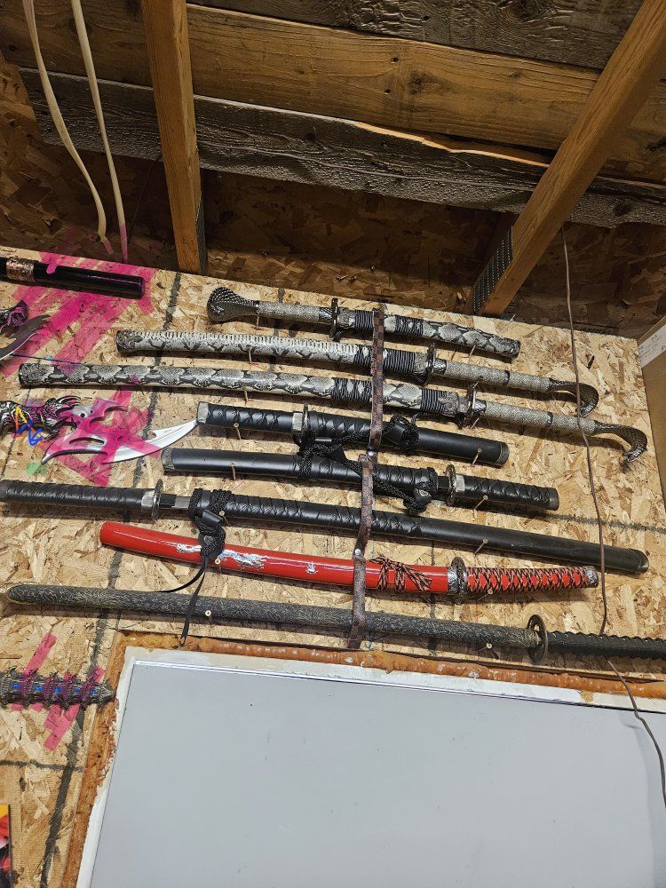 Assorted Decorative Swords & Katanas - Variety of Designs