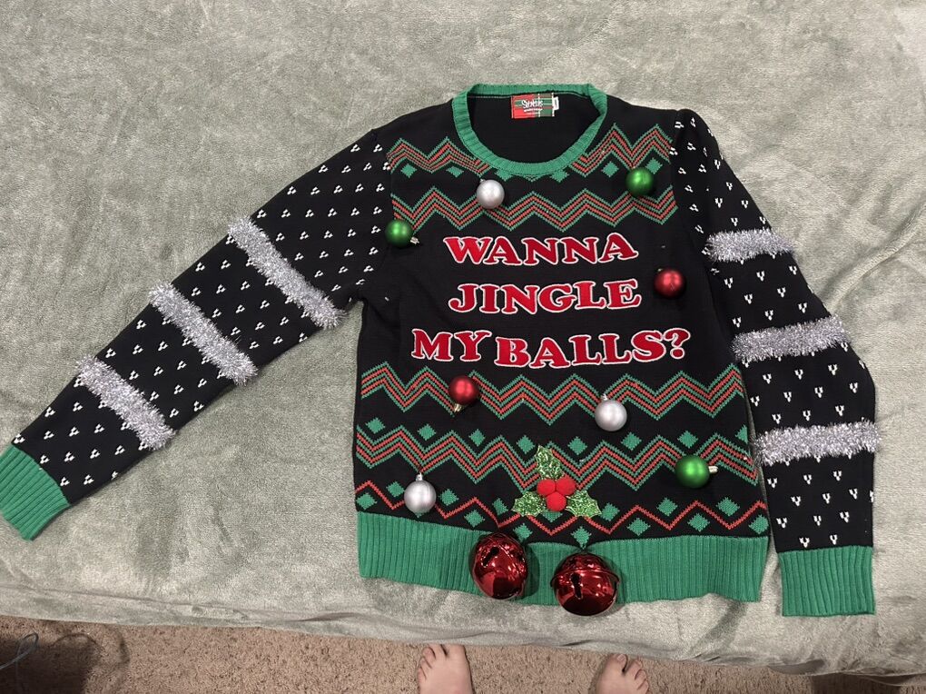 Large Christmas Sweater With Lights