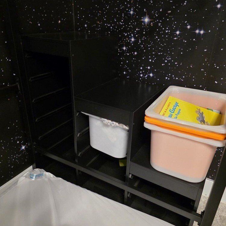 Black Ikea Trofast, 3 step storage