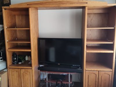 Oak cabinets