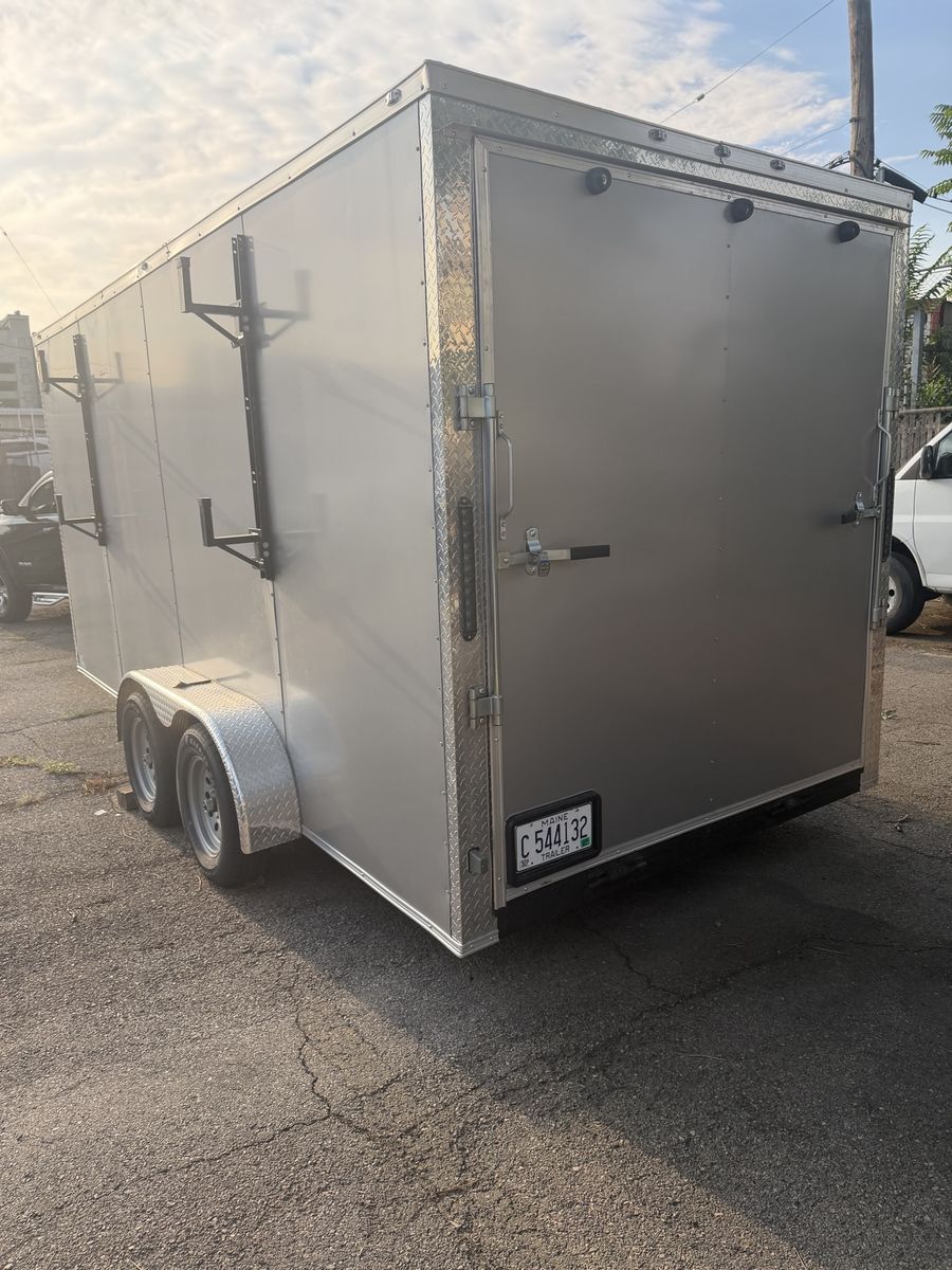 2026 7’x16’ 7000lb GVWR. Direct Connect Cargo Dual Axle Enclosed Cargo Trailer.  Title in hand Cash only!