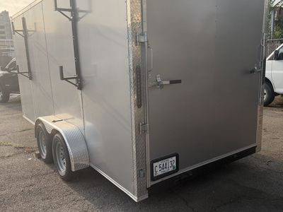 2026 7’x16’ 7000lb GVWR. Direct Connect Cargo Dual Axle Enclosed Cargo Trailer. Title in hand Cash only!