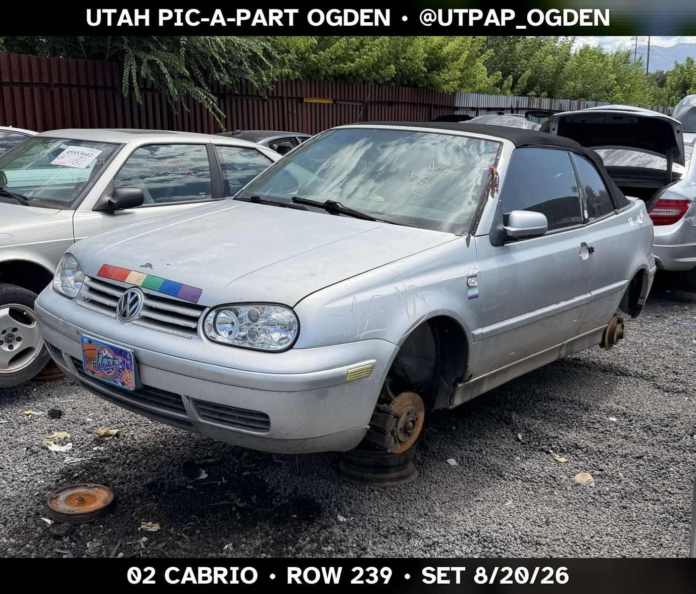 Just In! 2002 Volkswagen Cabrio Parts - UTPAP Ogden