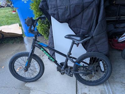Trek Jet 16" Kids BMX Bike Black/Blue/Green - Good Condition, Ready to Ride!