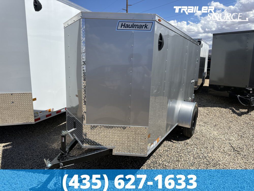 5x10 Haulmark Passport DELUXE Enclosed Cargo Trailer - 6'0" Interior - 3.5K GVWR Barn Doors