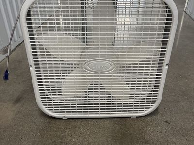 Lasko White Box Fan with 3 Speed Settings
