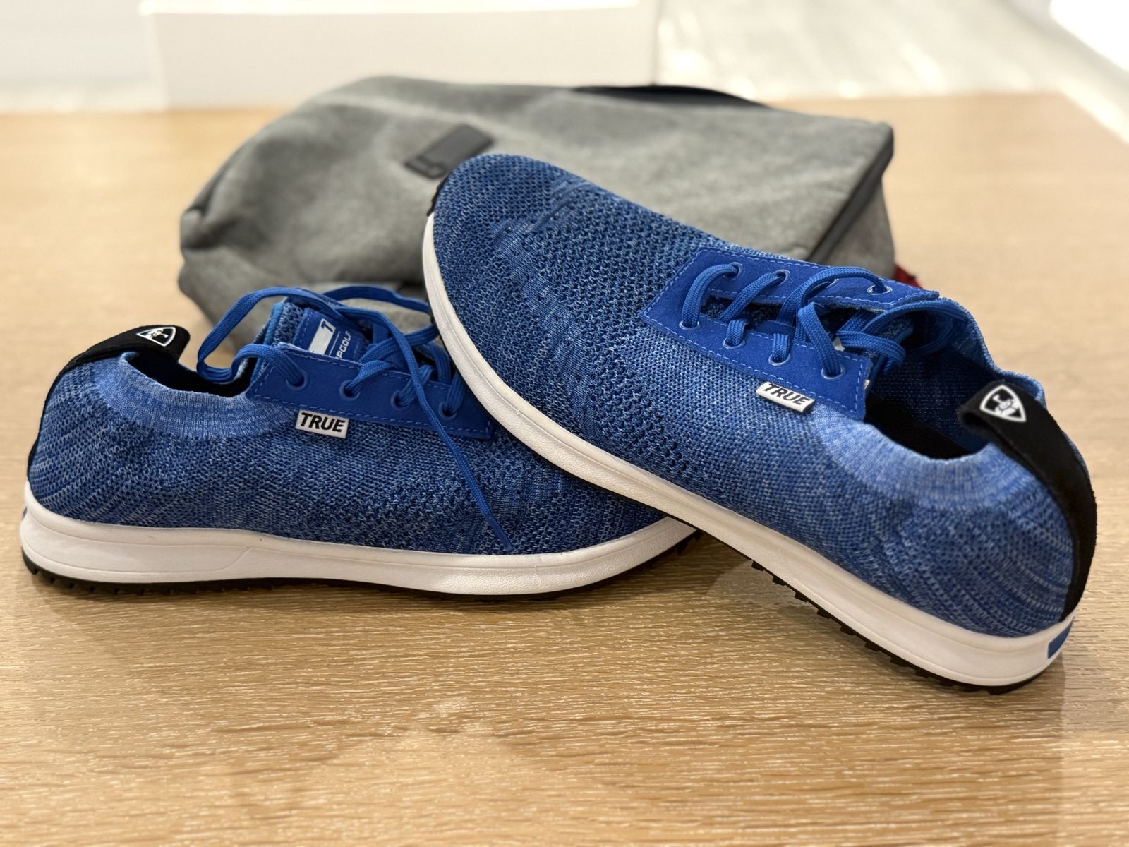 TRUE Linkswear Lux Knit Heathered Navy Blue Golf Shoes Size 11 Topgolf Limited