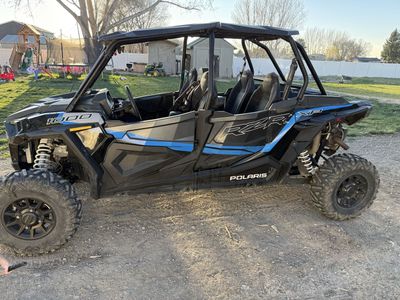 2023 Polaris RZR XP 1000 4-Seater Side-by-Side UTV - Black/Blue, Off-Road Ready