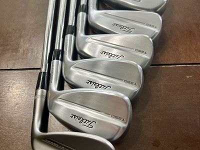 2025 Titleist T250 5-9 irons, RH w/ x-stiff KBS TOUR shafts, (PW) Vokey SM10 46*, Black Dynamic Gold wedge flex