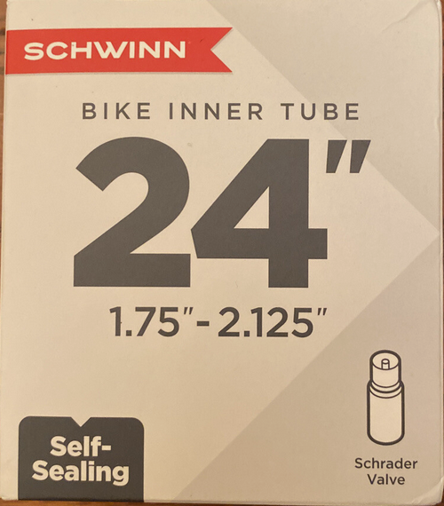 Schwinn 24" Bike Self Sealing Tire Inner Tube Schrader Valve Bicycle inch 1.75”-2.125"