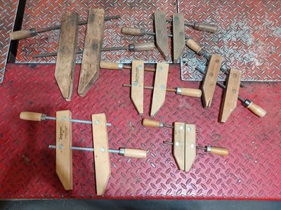 Wood woodworking clamps